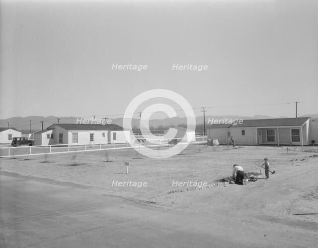 San Fernando federal subsistence homesteads, California, 1936. Creator: Dorothea Lange.