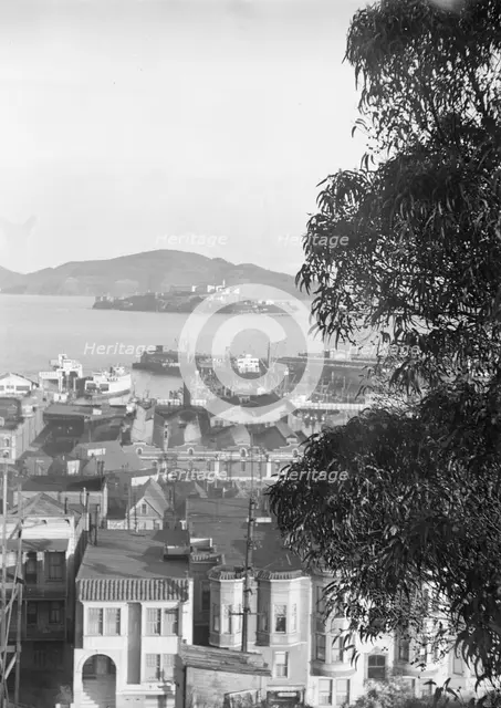 San Francisco view from residence of Mr. Bertram Alanson, between 1927 and 1942. Creator: Arnold Genthe.
