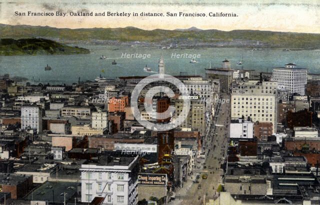 San Francisco Bay, California, USA, 1922. Artist: Unknown