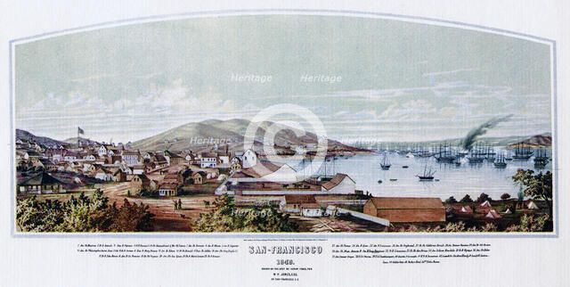 San Francisco, California, 1849 (1937).Artist: Henry Firks