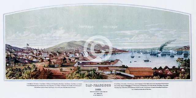 San Francisco, California, 1849 (1937).Artist: Henry Firks