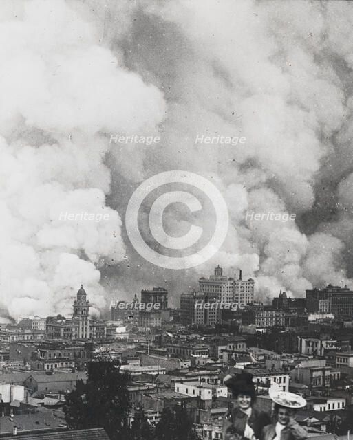 San Francisco earthquake and fire of 1906, 1906 Apr. Creator: Arnold Genthe.