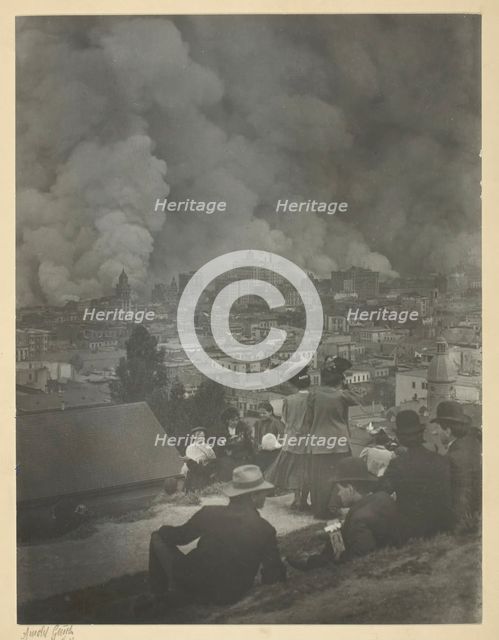 San Francisco Earthquake, April 1906.  Creator: Arnold Genthe.