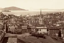 San Francisco, from California and Powell Street, 1864, printed ca. 1876. Creator: Carleton Emmons Watkins