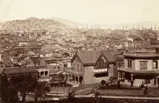 San Francisco, from Rincon Hill, 1864, printed ca. 1876. Creator: Carleton Emmons Watkins