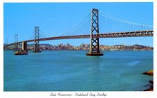 San Francisco-Oakland Bay Bridge, California, USA,1957