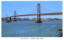 San Francisco-Oakland Bay Bridge, California, USA,1957