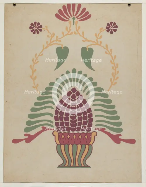 San Gabriel Mission Priest's Vestment from the portfolio "Decorative Art...",1935/1942. Creator: Unknown.