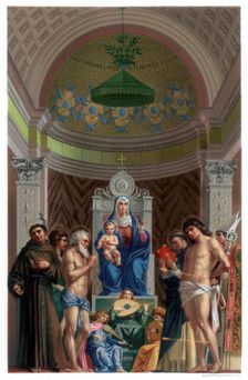 San Giobbe Altarpiece, c1478 (1870). Artist: Franz Kellerhoven