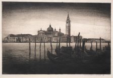 San Giorgio Maggiore, 1910. Creator: Mortimer Menpes (British, 1860-1938)