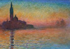 San Giorgio Maggiore by twilight 1908. Creator: Claude Monet