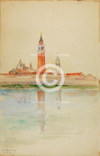 San Giorgio Maggiore, Venice, 1898. Creator: Cass Gilbert.