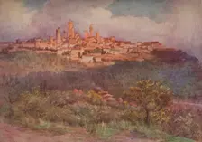 San Gimignano of Val D'Elsa c1900 (1913). Artist: Walter Frederick Roofe Tyndale