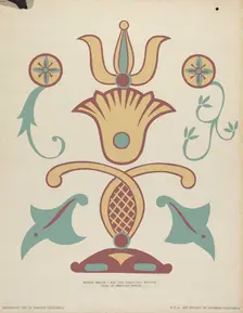San Juan Capistrano Mission Border Design from the portfolio "Decorative Art...", 1935/1942. Creator: Unknown