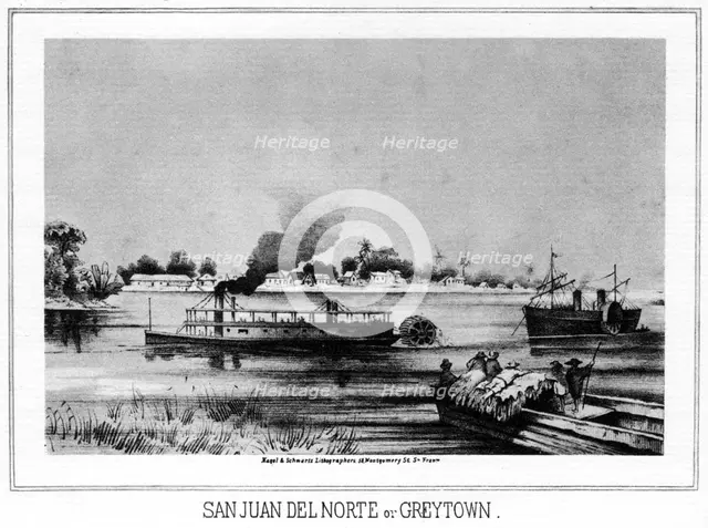San Juan del Norte (Greytown), California, 19th century (1937).Artist: Nagel & Schwartz