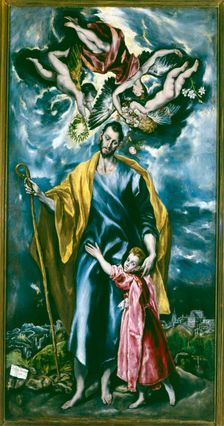 San José con el Niño 16th-17th century. Creator: El Greco (Domeniko Theotokopoulos, llamado) (1540-1614)