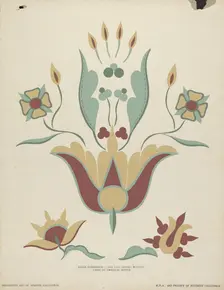 San Luis Obispo Mission Altar Tabernacle From the portfolio "Decorative Art...", 1935/1942. Creator: Unknown
