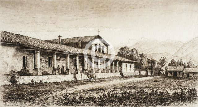 San Luis Obispo de Tolozo, published in 1883. Creator: Henry Chapman Ford.