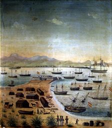 San Lorenzo castle in the Puntal, Cadiz