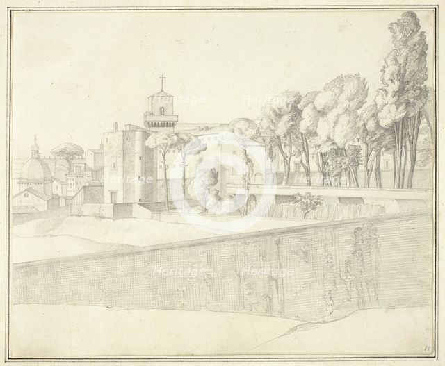 San Pietro in Vincoli, Rome, n.d. Creator: Johann Martin von Rohden.