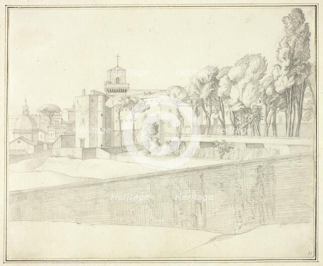 San Pietro in Vincoli, Rome, n.d. Creator: Johann Martin von Rohden.