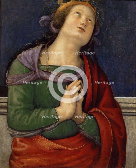 San Pietro Polyptych: Saint Flavia, Between 1496 and 1499. Creator: Perugino (ca. 1450-1523).