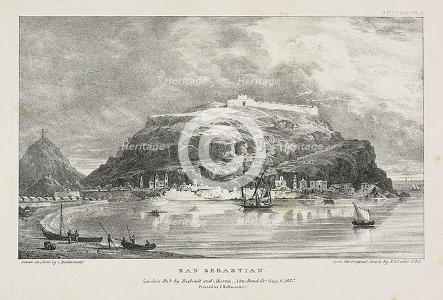 San Sebastian, 1823. Creator: James Duffield Harding.