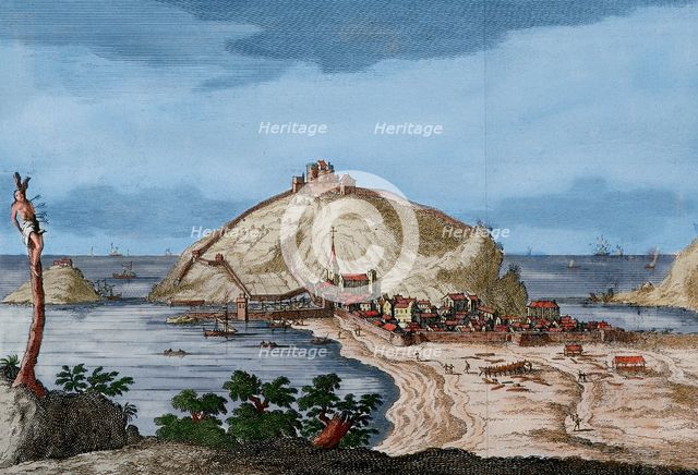 San Sebastian or Donostia, Santa Clara Island, French, late 16th-17th century.  Creator: Unknown.