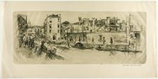 San Trovasso Canal, 1885. Creator: Frank Duveneck
