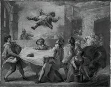 Sancho Panza Being Tossed in a Blanket, 1723/24. Creator: Pierre Charles Tremolieres