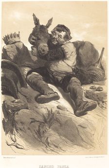 Sancho Panza, c. 1855. Creator: Célestin Nanteuil