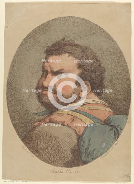 Sancho Panza, from Don Quixote, ca. 1776., ca. 1776. Creator: Thomas Rowlandson.