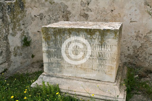 Sanctuary of Minerva, Dougga (Thugga), Tunisia. Creator: Samuel Magal.