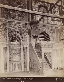 Sanctuary of the Mosque of el Muayyad, Cairo, 19th century. Creator: Pascal Sébah