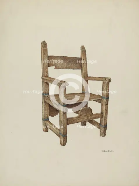 Sanctuary Chair, 1941. Creator: William Kieckhofel.