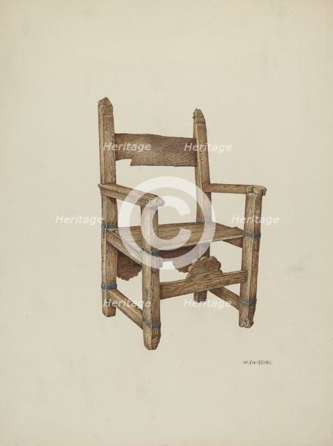 Sanctuary Chair, 1941. Creator: William Kieckhofel.