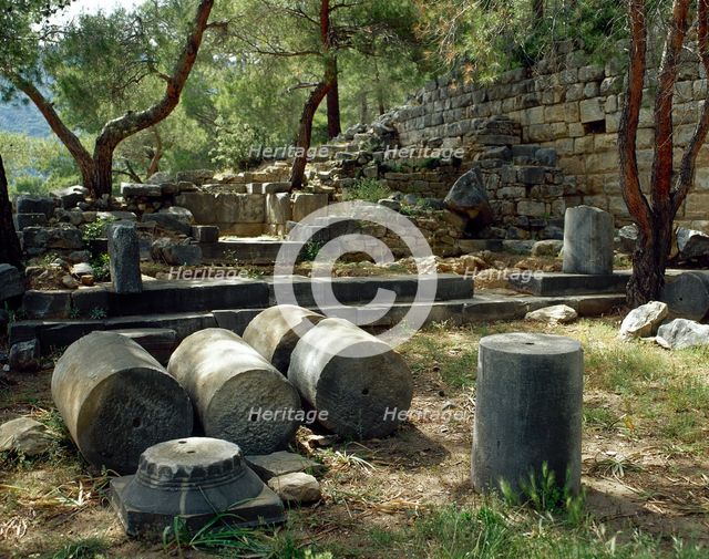 Sanctuary dedicated to Demeter, Priene, Ionia, Anatolia, Turkey, 1999. Creator: Unknown.