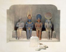 Sanctury of the Temple of Abu Simbel, Egypt, 19th century. Creator: David Roberts