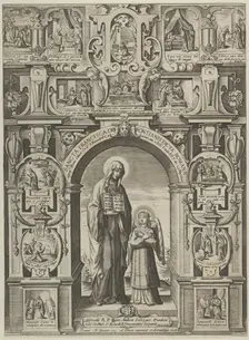Sancta Francisca de Pontainis Dicta Romana, 1608. Creator: Matthaeus Greuter