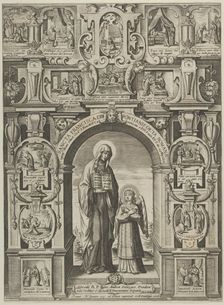 Sancta Francisca de Pontainis Dicta Romana, 1608. Creator: Matthaeus Greuter