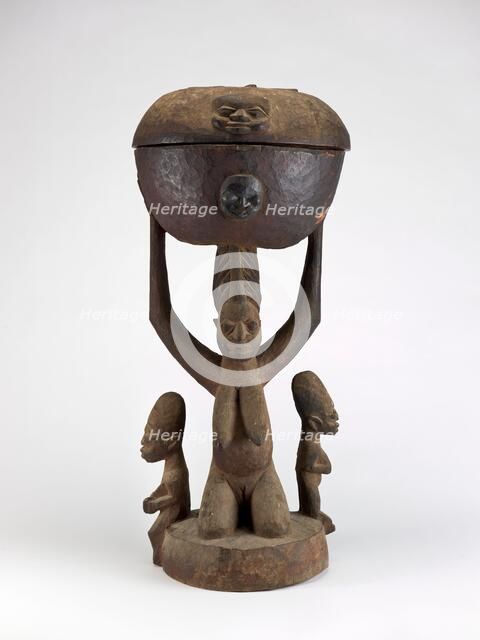 Sango food bowl (Olumeye), late 19th century - early 20th century. Creator: Fakeye Akobi Ogun.
