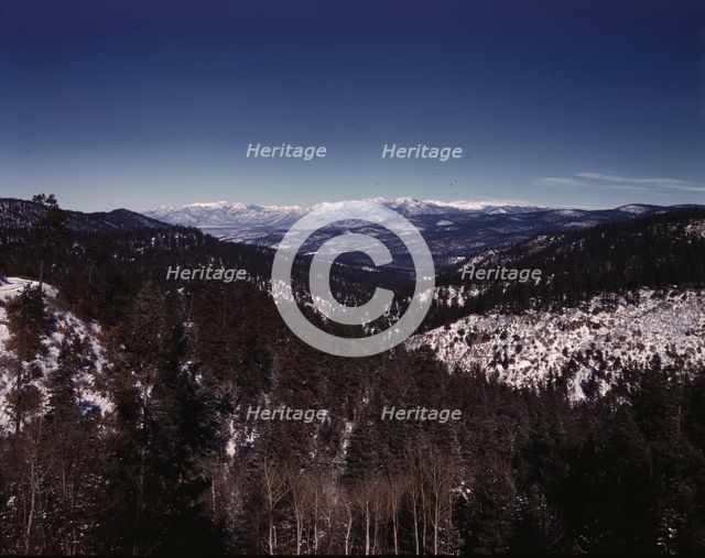 Sangre de Cristo Mountain, 1943. Creator: John Collier.