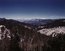 Sangre de Cristo Mountain, 1943. Creator: John Collier