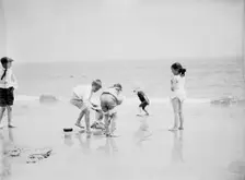 Sand castles, between 1900 and 1905. Creator: Unknown