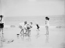 Sand castles, between 1900 and 1905. Creator: Unknown