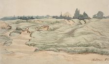 Sand dunes at Hilden, Germany, 1854. Creator: Werner Holmberg