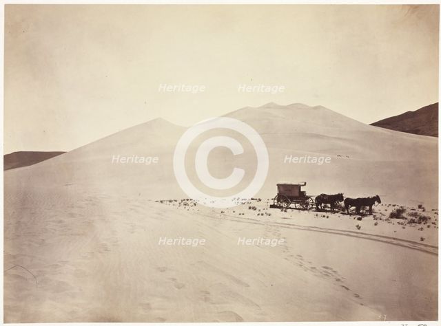 Sand Dunes, Carson Desert, Nevada, 1867. Creator: Timothy H. O'Sullivan (American, 1840-1882).