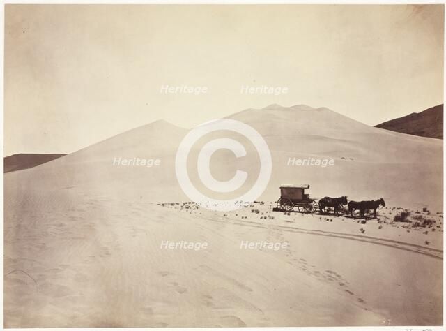 Sand Dunes, Carson Desert, Nevada, 1867. Creator: Timothy H. O'Sullivan (American, 1840-1882).