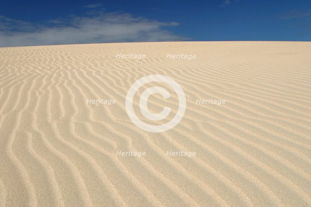 Sand Dunes, Corralejo, Fuerteventura, Canary Islands. Creator: Peter Thompson.