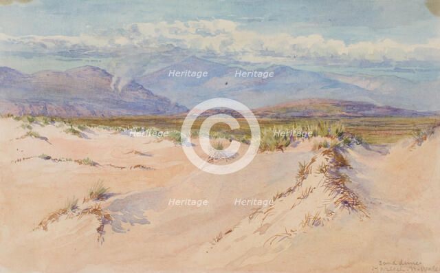 Sand Dunes, Harlech, North Wales, 1899. Creator: George Elbert Burr.